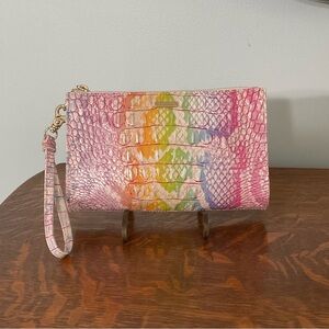 Brahmin Daisy Melbourne Leather Wristlet Clutch